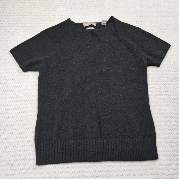 Valerie Separates 100% Cashmere Sweater Womens Small Black Super Soft - Picture 1 of 7